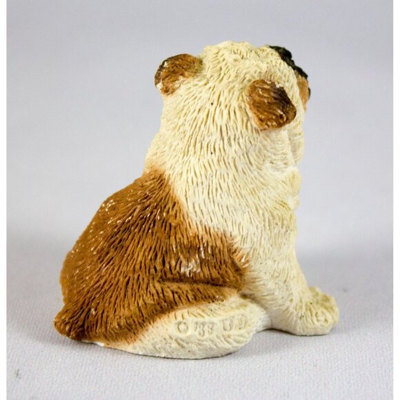 Stone Critters English Bulldog Puppy Sitting Miniature Figurine SCL-028 1993 - Picture 4 of 4
